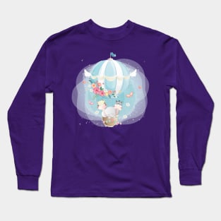 cute animal air balloon Long Sleeve T-Shirt